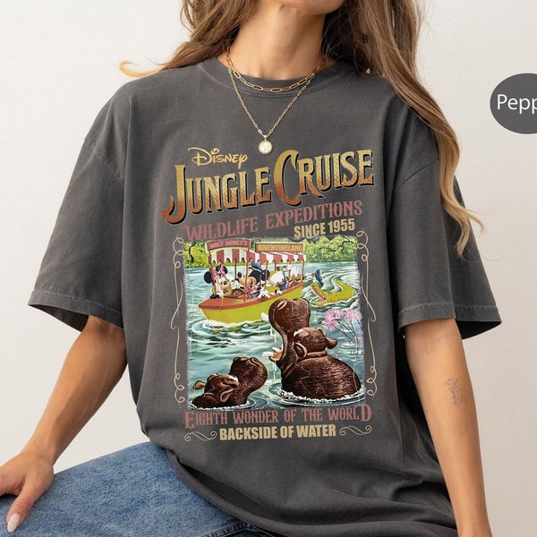 Vintage Jungle Cruise Shirt, Mickey and Friends shirt, Disneyland's Theme Park Shirt, Disneyworld Family Trip Shirt, Disney Ride Shirts
