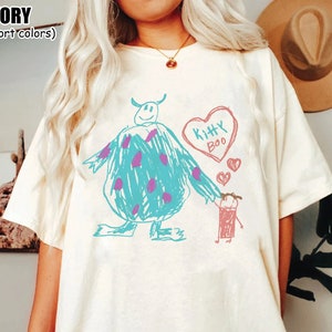 Vintage Disney Monster Inc Comfort Colors Shirt, Cute Sulley and Boo Shirt, Monsters University Shirts, Disney Best Friends Shirt, XT-020304