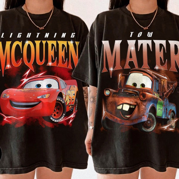 Disney Pixar Cars Shirt, Mcqueen and Mater Shirt, Matching Couple Friends Shirt, Tow Mater Shirt, Cars Family Shirt, Disneyworld Shirts