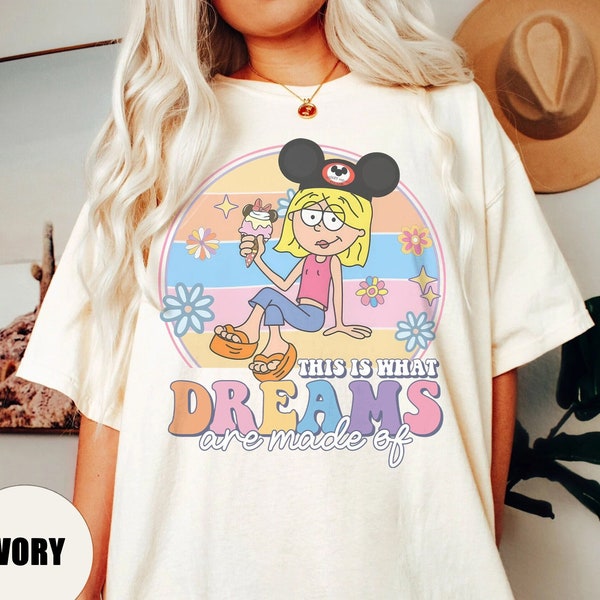 Retro 90s Lizzie McGuire Comfort Color Shirt, This Is What Dreams Are Made Of Tee, Cute Mickey Ears Lizzie McGuire Shirt, Disneyworld Shirts