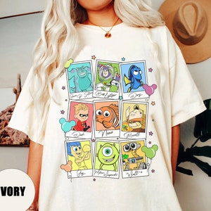 Disney Pixar Characters Comfort Colors Shirt, Toy Story shirt, Monster Inc Shirt, Up Movie shirt, Disneyland Shirt, Pixar Fest 2024 Shirt