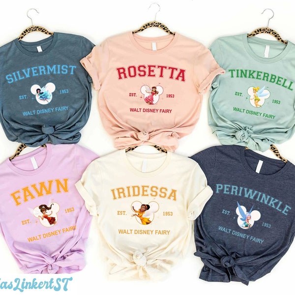 Disney Tinkerbell Characters Sweatshirt, Disney Fairy Shirt, Magic Kingdom Shirt, Rosetta hoodie, Tinkerbell and the Pirate Fairy, NA-030811