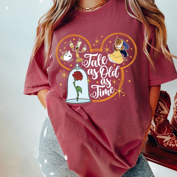Tale as Old as Time shirt, Beauty and the Beast shirt, Belle Princess Shirt, Princess Mickey Head Shirt, Family Vacation Shirt, DL-110202