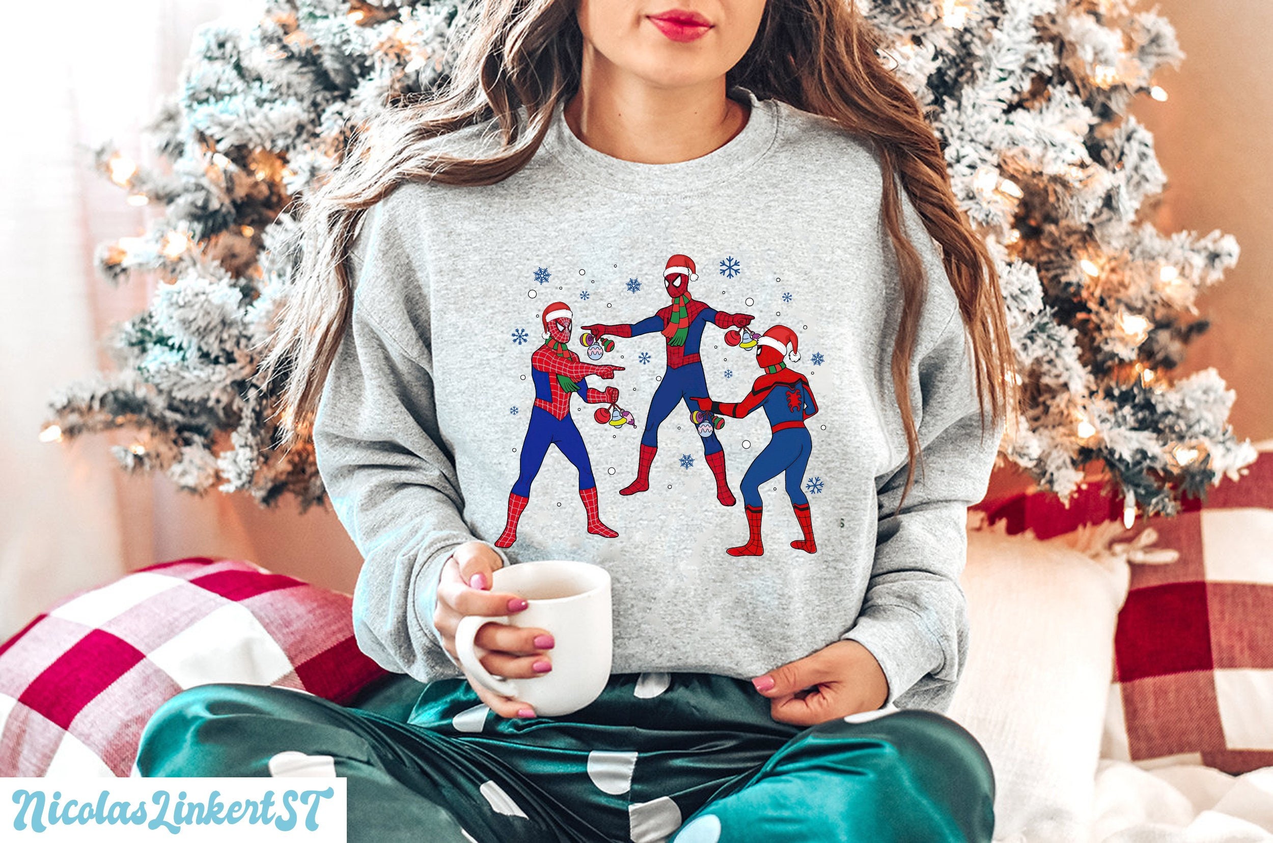 Discover Spiderman Christmas Sweatshirt, Avengers Christmas hoodie