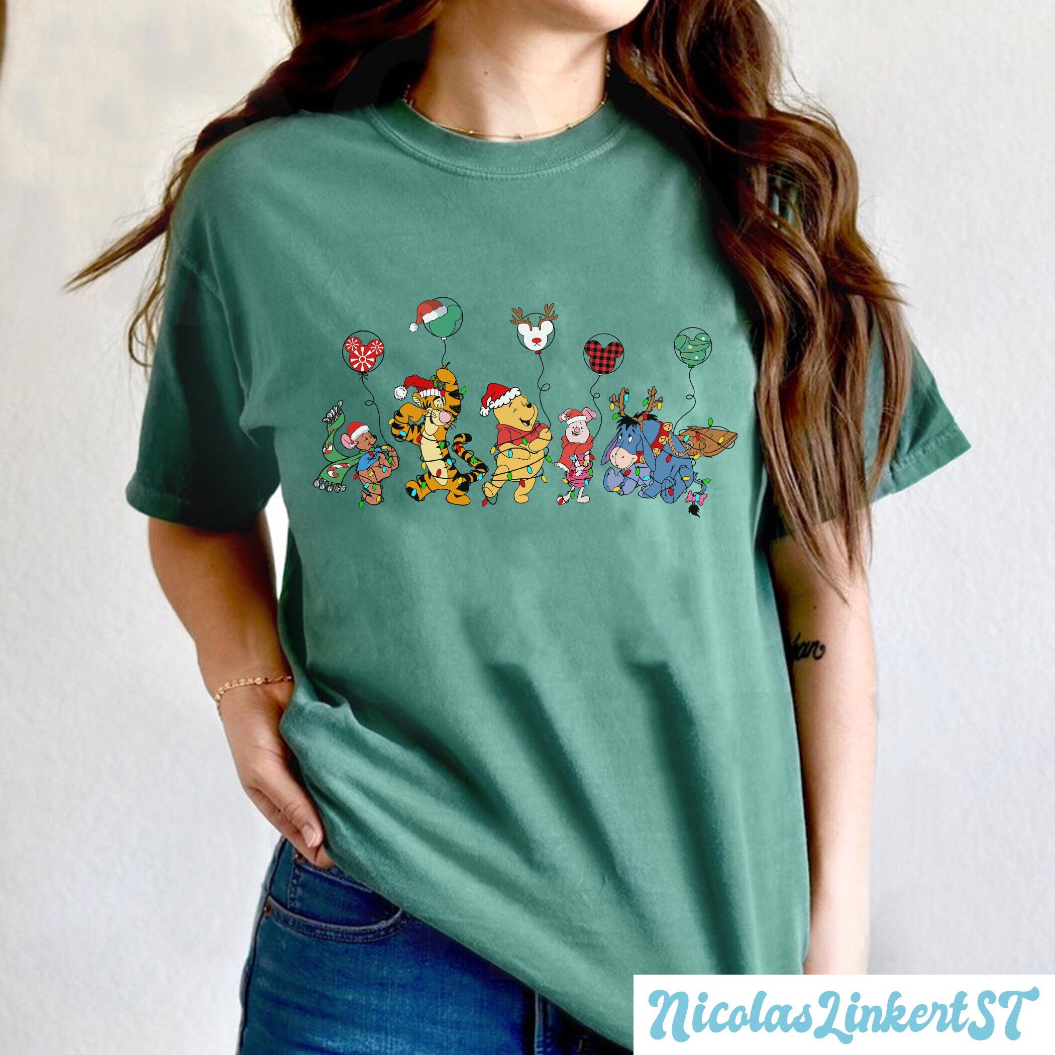 Discover Disney Winnie The Pooh Christmas Shirt, Pooh Bear shirt