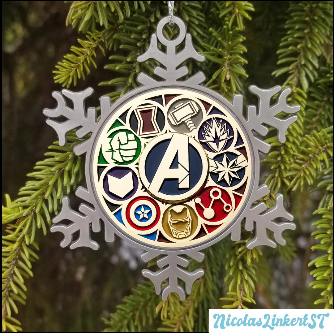 Avengers Christmas Ornaments 