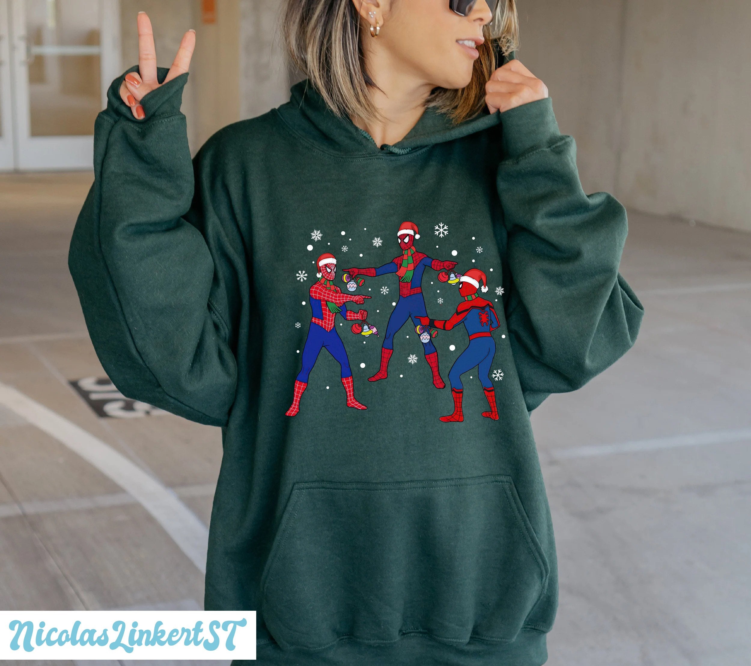 Discover Spiderman Christmas Sweatshirt, Avengers Christmas hoodie