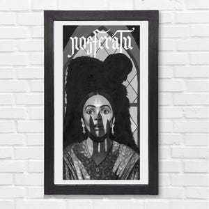 Large Nosferatu Art Print - Vampire Print - Movie Poster Fan Art  - Giclee Fine Art Print