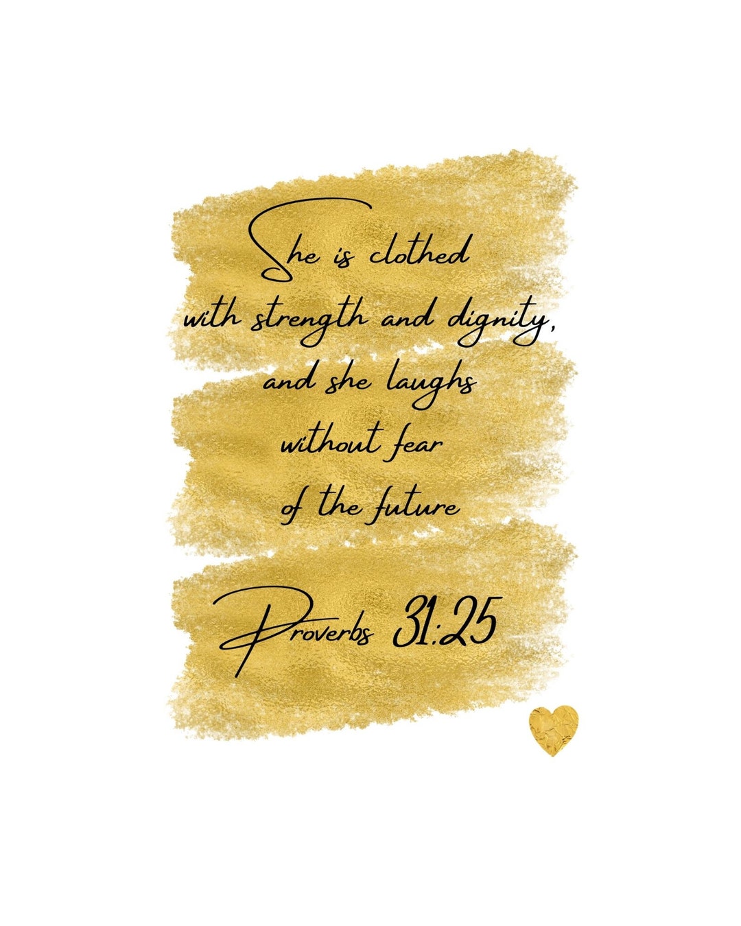 Proverbs 31:25 She is Clothed With Strength - Etsy