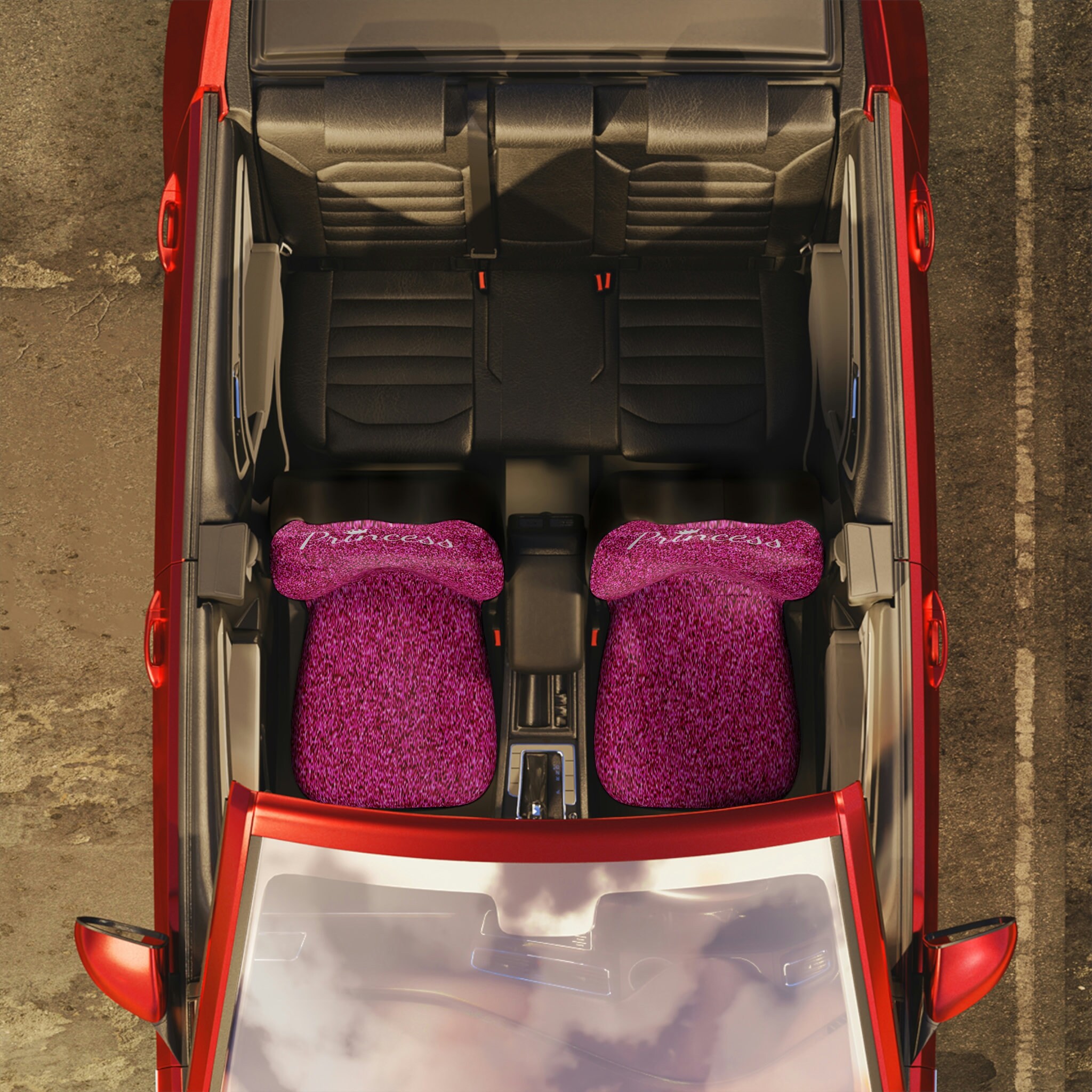 Pink Glitter Princess Front Car Seat Covers Etsy Canada