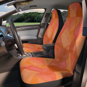 fall color designed front seat covers