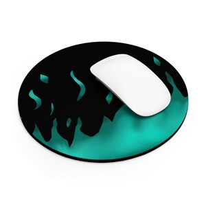 Spooky fire flame computer accessory mouse pad