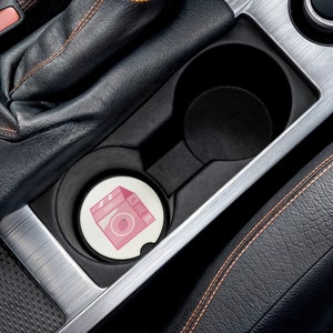 Strawberry milk soapstone car coaster