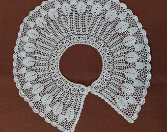 Collar Crocheted White Handmade Collar Lace Crocheted Accessories Detachable Collar 44.5cm