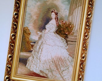 Gobelin Stickpackung „Elisabeth Von Österreich, Königin Sissi“ – 50x70 Cm, Halber Kreuzstich, Inkl. Garn & Gedrucktem Stramin