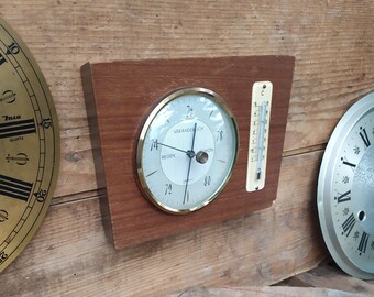 Vintage Gischard Weather Station, Barometer and Thermometer, Made in Germany