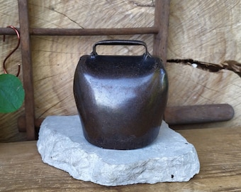 Vintage metal cow bell, a real cowbell, rustic home decor,