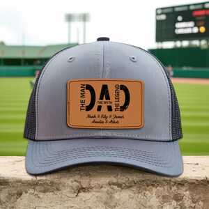 Custom Hat For Dad, The Man The Myth The Legend The Hero, Hat For Dad With Kids Name, Dad Trucker Hat, Fathers Day Gifts From Wife