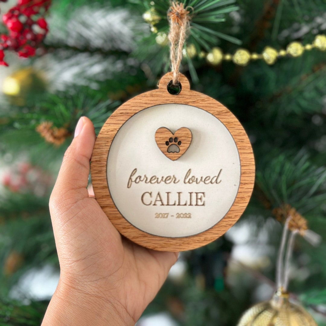 Pet Memorial Ornament Dog Memorial Ornament Pet Remembrance Gift Dog ...