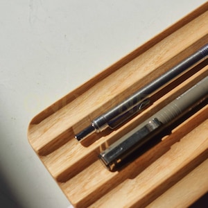 Pen Tray | Boyfriend Christmas Gift Ideas | Pencil Tray | Desk Pen Holder | Wooden Pencil Holder For Desk | Wood Desk Organizer