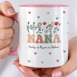 Personalized Mothers Day Gift For Nana, Nana Mug With Grandkids Name, Mother&#39;s Day Gift For Grandma, Nana Mug, Mother&#39;s Day Gift 2025