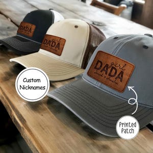 Custom Fathers Day Hat Gift for Dad, Dad of Girl Hat, Gifts for Husband
