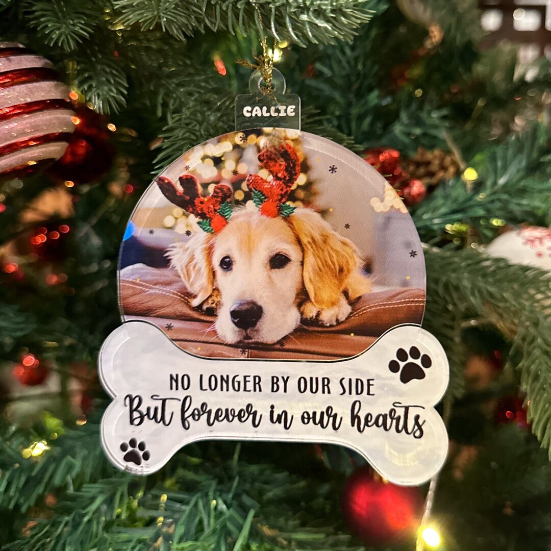 Golden Retriever Memorial Gift | Pet Memorial Ornament With Photo | Dog ...