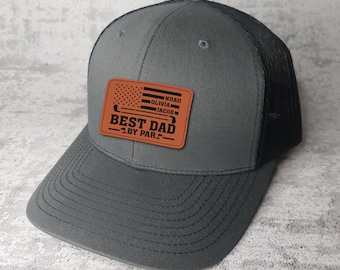 Best Dad By Par Hat, Father's Day Gifts, Custom Dad Golf Cap, Golf Lover Gift, Gift For Dad From Kids