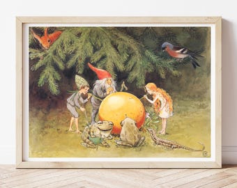 From Sweden 5 Postcards Flower People Elsa Beskow Charming Scene