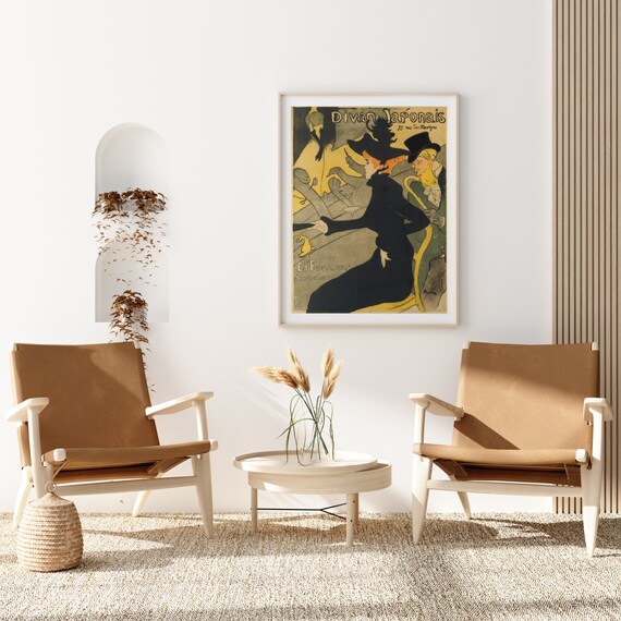 トゥールーズ・ロートレックの「Divan Japanois」の版画、アール