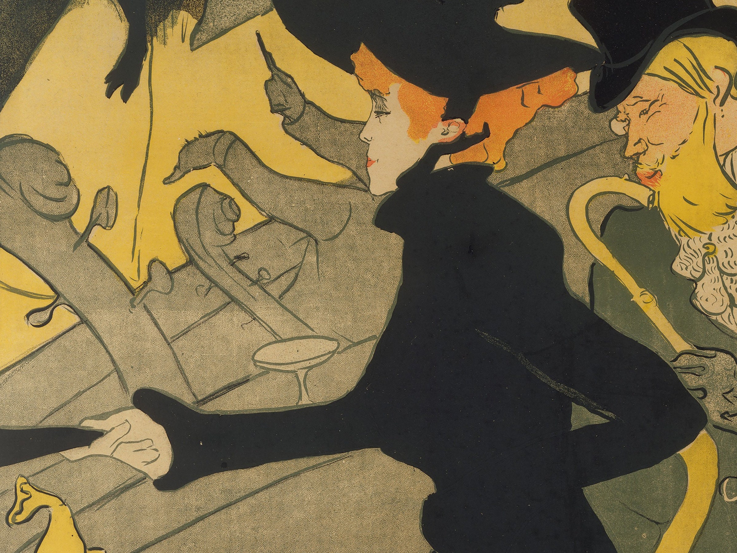 トゥールーズ・ロートレックの「Divan Japanois」の版画、アール