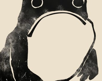 Matsumoto Hoji Frog Set of 3 Prints, Japanese Woodblock Wall Art