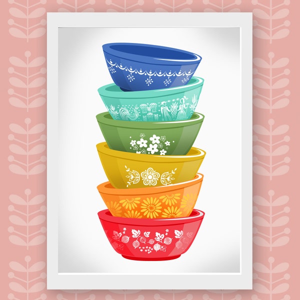 Pyrex Stack Svg Pyrex Bowls - Etsy