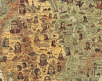 Vintage Native Tribes of North America, Central America and the