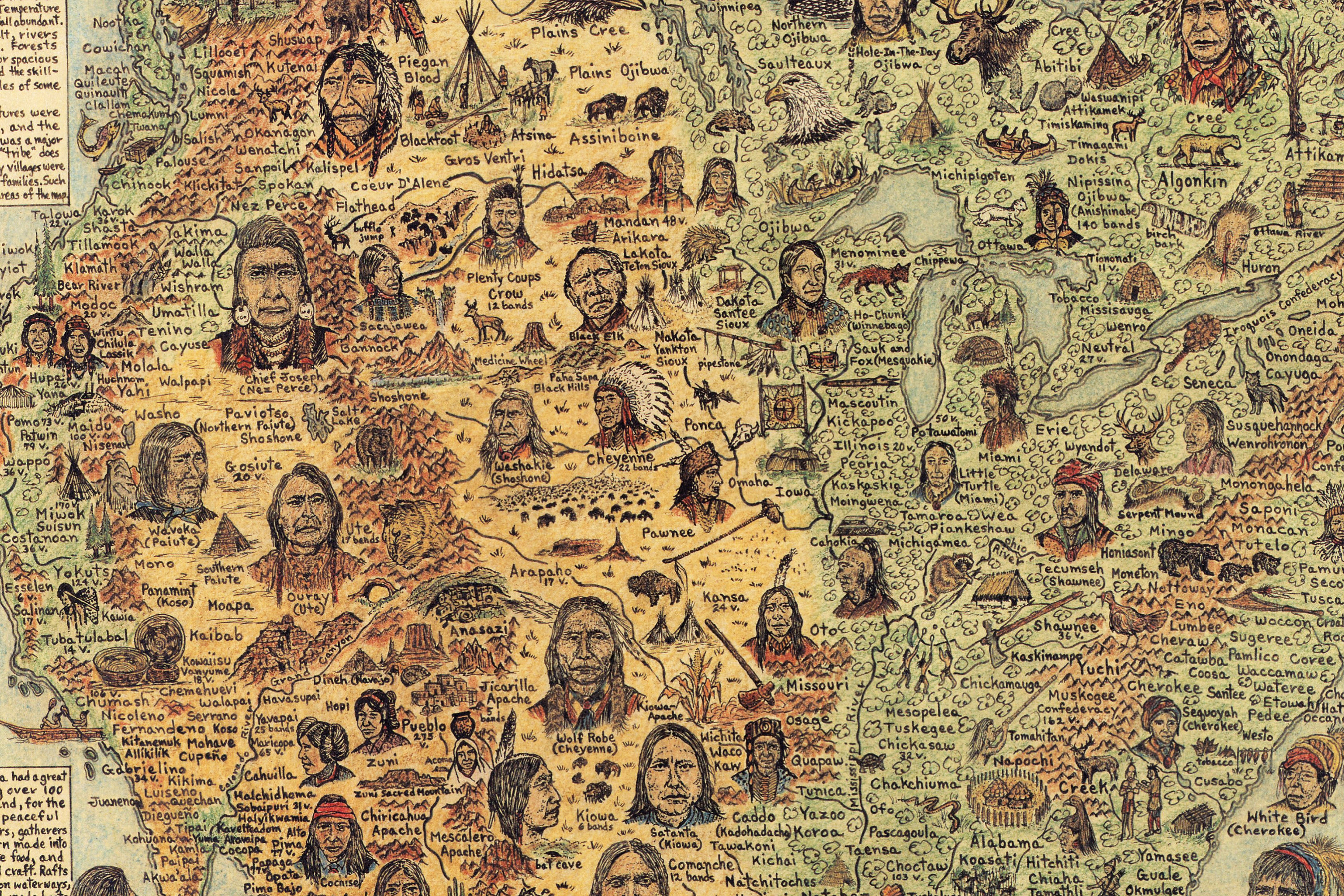 INDIAN TRIBES OF NORTH AMERICA 1996年版 INDIAN