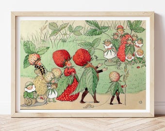 エルサ・ベスコフのポスター、ストロベリー・ファミリー、スウェーデン