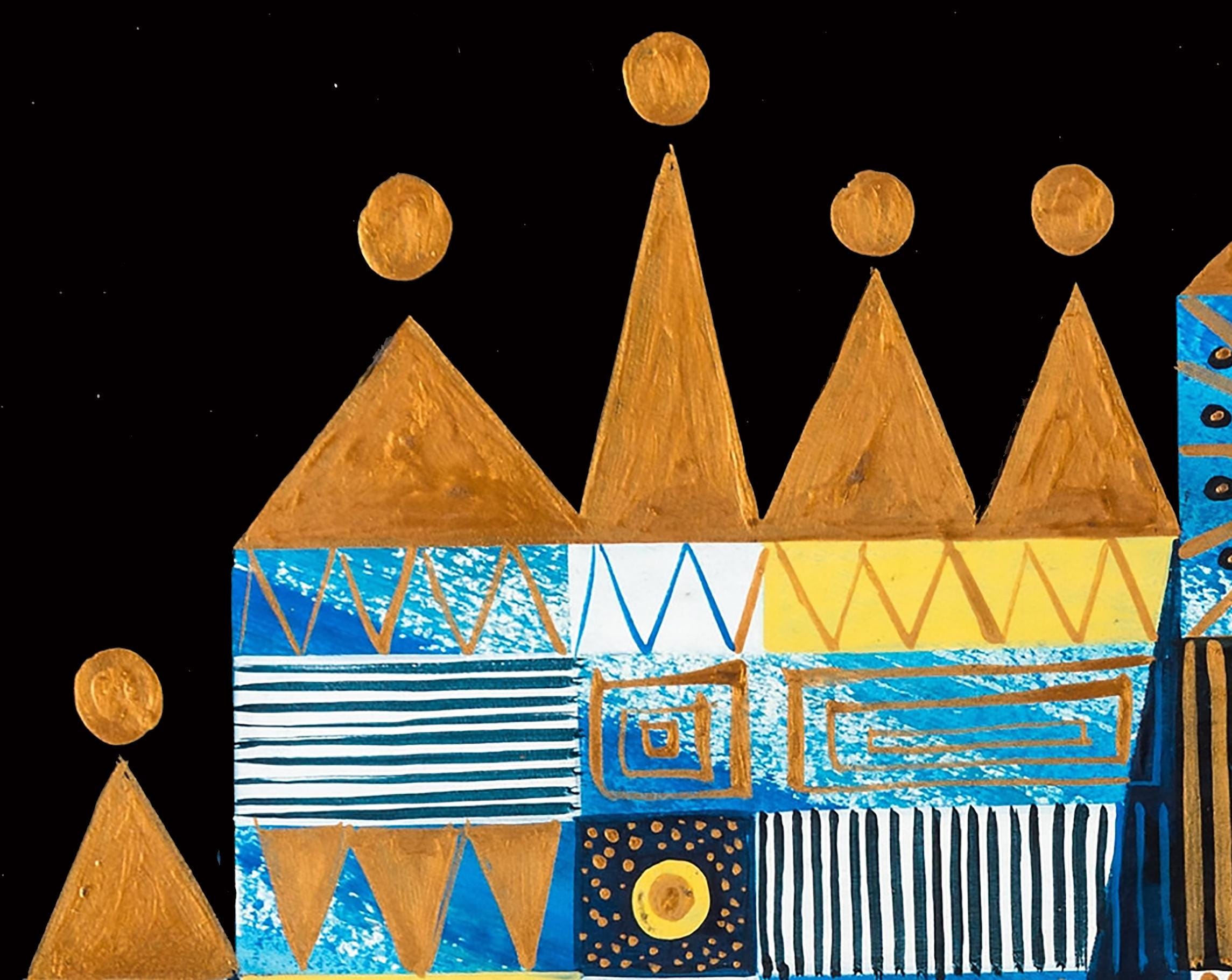Vintage Mary Blair Print, Its a Small World Circa 1960s