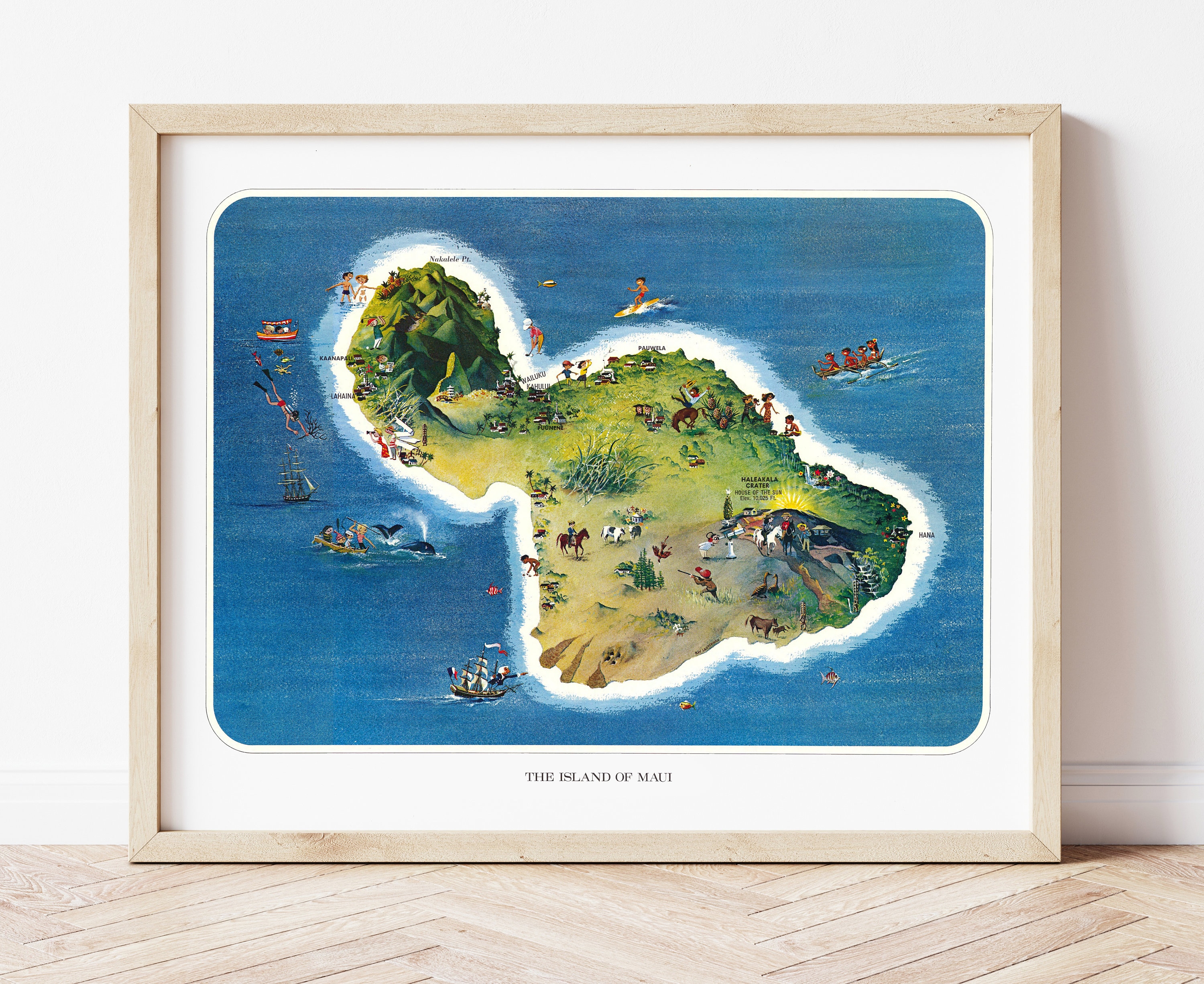 ハワイ ビンテージ 図鑑 Amazon.co.jp: ハワイのハワイ島（ビッグアイランド）地図