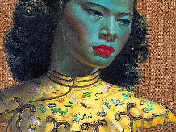 Tretchikoff Set of 3 Prints, Including Green Lady, Miss Wong and