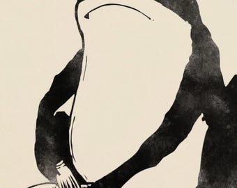 Matsumoto Hoji Frog Set of 3 Prints, Japanese Woodblock Wall Art