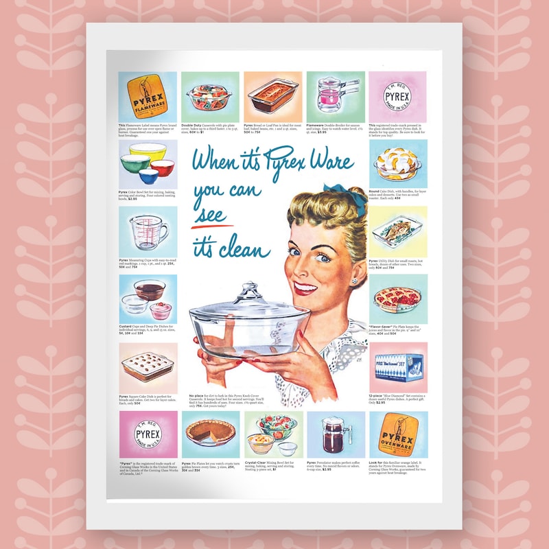 Vintage Pyrex Sign - Etsy