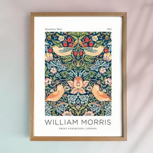 ウィリアム モリスのポスター、ブルー マリーゴールド パターン (1875