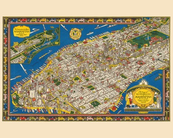ニューヨーク 地図 ロウワー・マンハッタン 大判 91cm x 61cm il_340x270.4475221335_mqhd.jpg