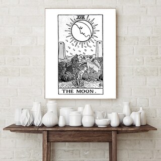 Poster Master Poster Vintage Celestiale: Stampa Lunare Retrò 20x25 Cm, Regalo Perfetto Per Appassionati Di Astronomia E Astrologia, Decorazione Murale Per Soggiorno E Ufficio (Senza Cornice)