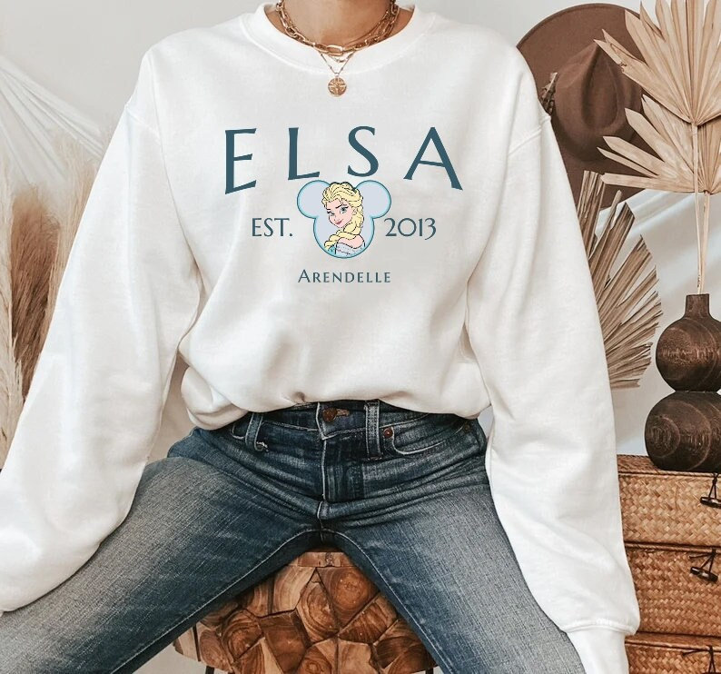 Discover Disney Princess Sweatshirt, Elsa Sweatshirt, Princess Elsa