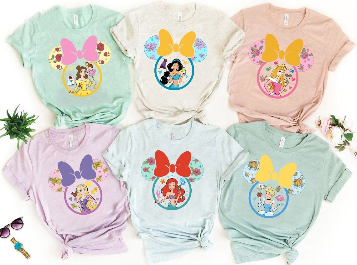 Discover Disney Princess, Mickey Ears Shirt, Princess Passende T-Shirt