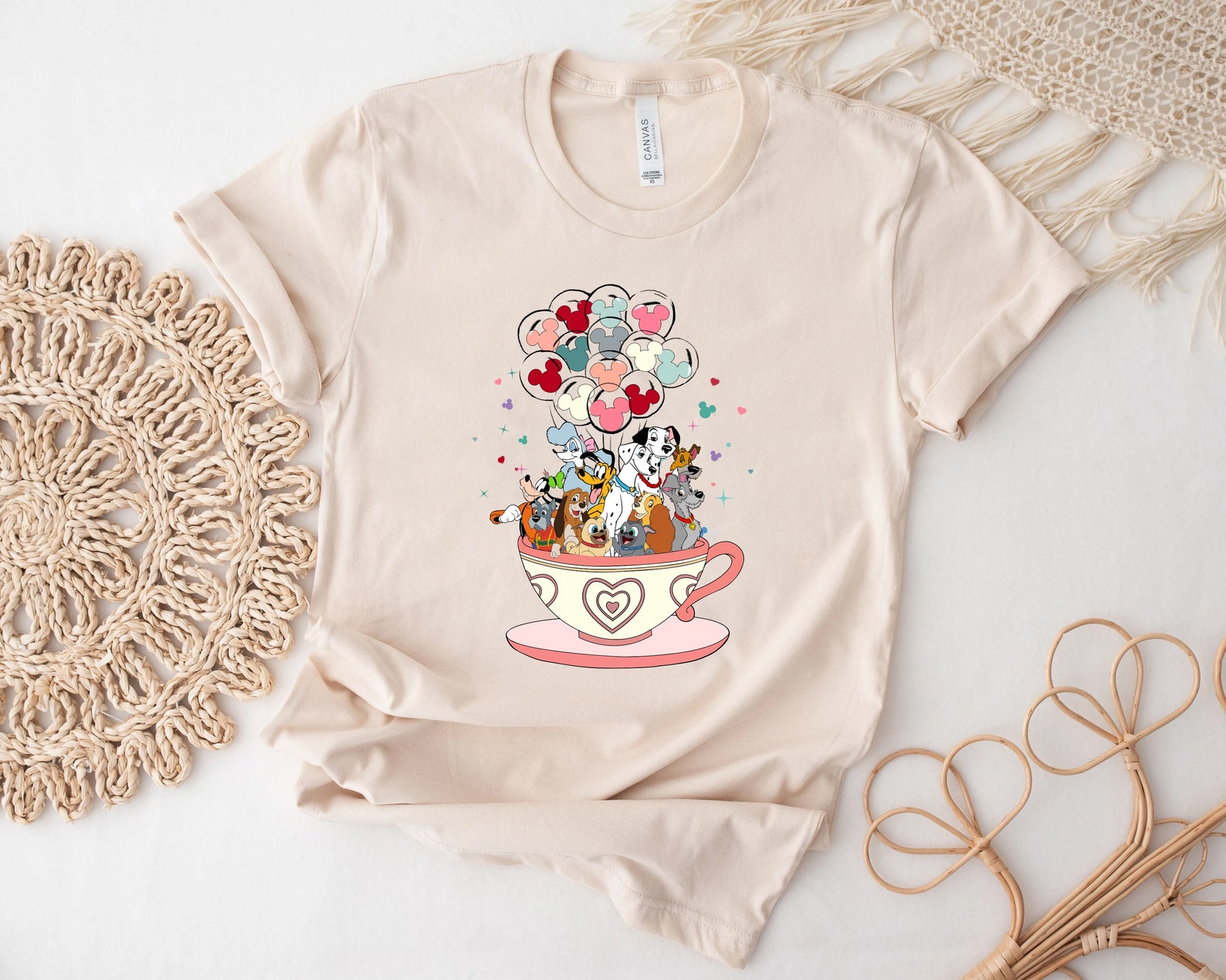 Disney Dog Shirt Mickey Balloon Shirt Disney Teacup Shirt Etsy