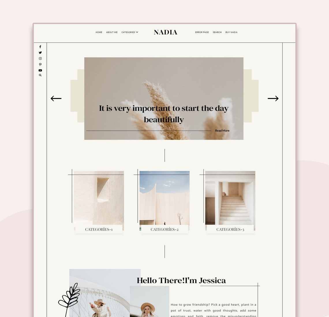 Nadia-responsive Blogger Template,blogger Template,responsive Template ...