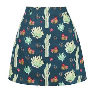 Cactus Mini Skirt Vintage Aesthetic