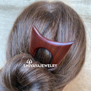Carved Wood Simple Hair Sticks, Two Prongs Hair Fork, Wooden Hair Fork, Wood Hair Pin, For Women, For Her, Gift